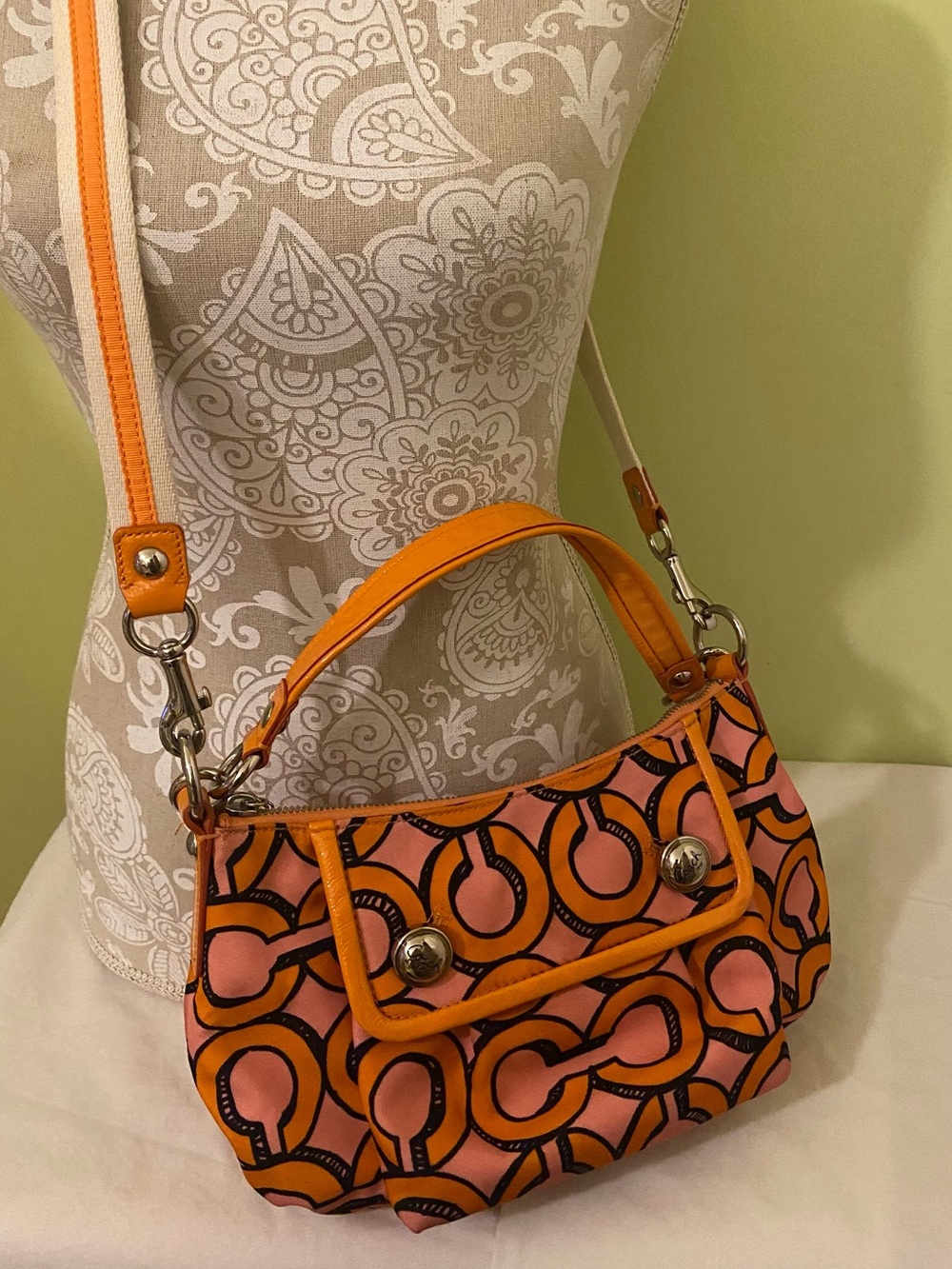 Y2K Coach Poppy 3D Op Art Groovy Purse